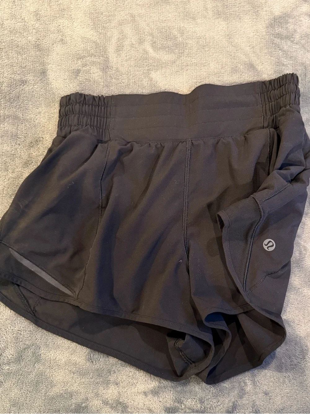 lululemon athletica Black Women’s Athletic Shorts with Logo